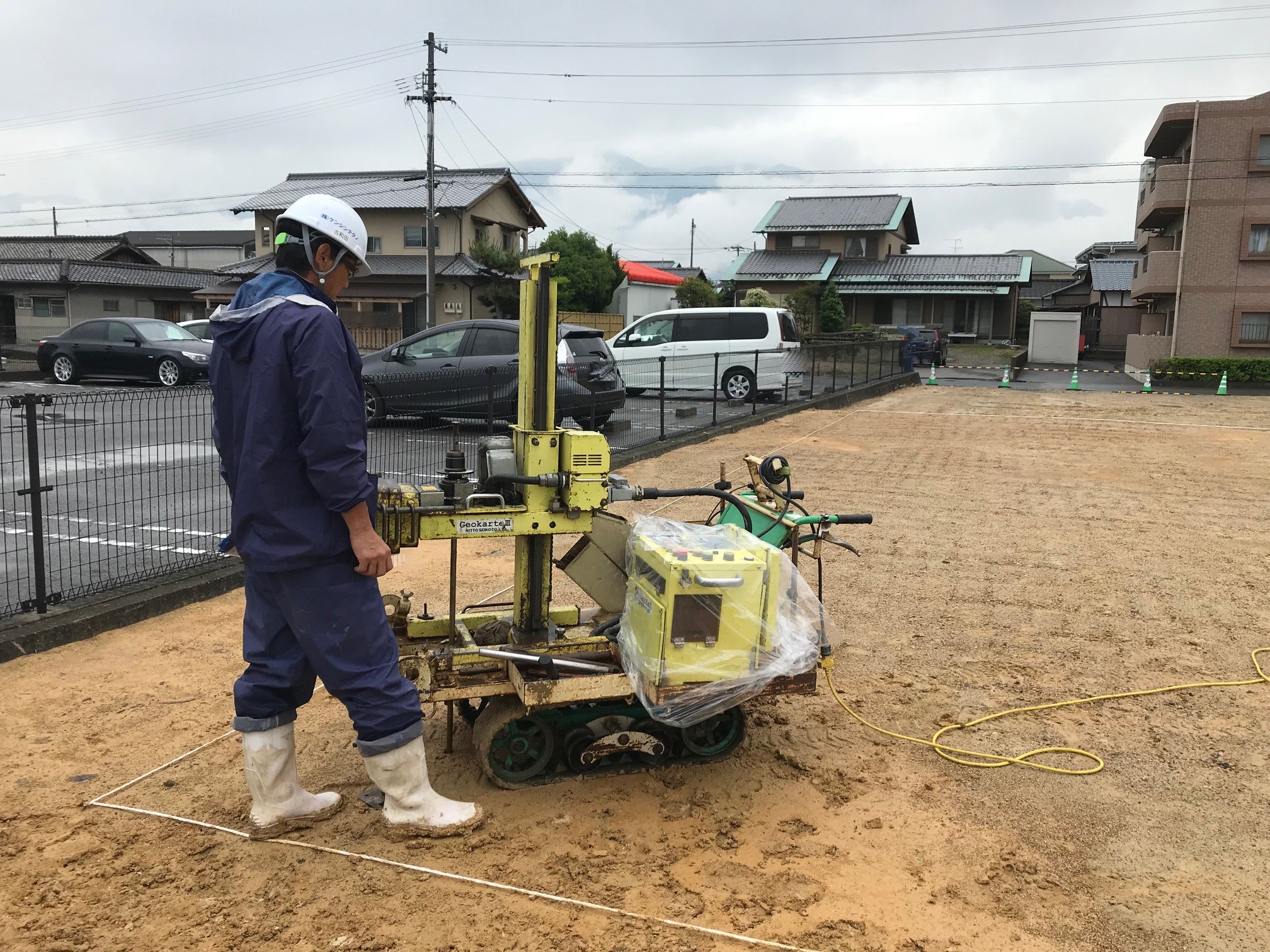 おもてなし不動産 新居浜 賃貸管理 賃貸新築アパート 地盤調査