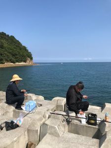 新居浜 四国中央 キス釣り おもてなし不動産 猛暑 海