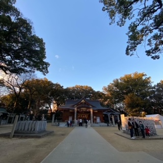 2023 新年 あけましておめでとうございます 兎 初詣 一宮神社